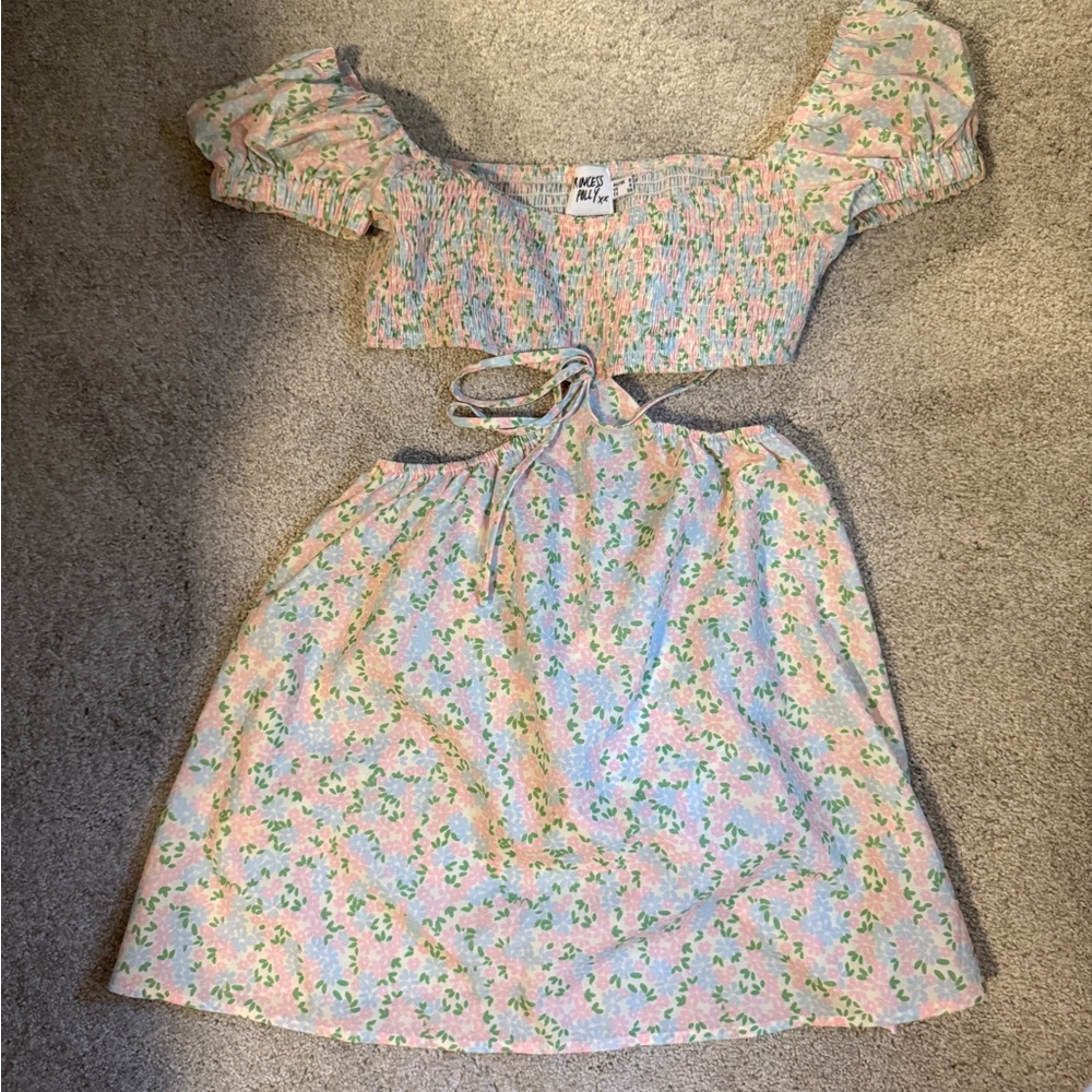 Princess Polly Pastel Floral Smocked Set